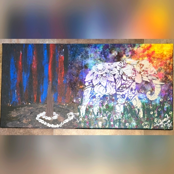 HANDCRAFTED Abstract Contemporary Painting HANDPAINTED & HANDMADE Wall Art Decor - Picture 3 of 17